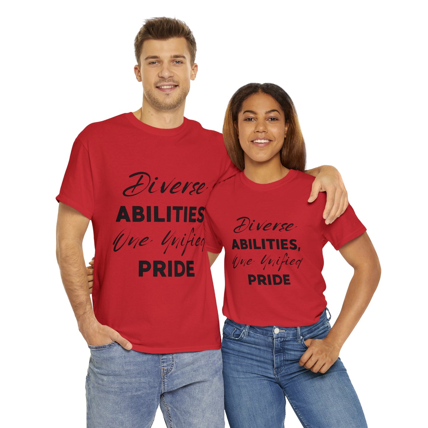 Unisex T-Shirt - Diverse Abilities, One Unified Pride