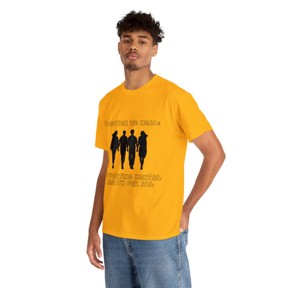 Unisex Heavy Cotton Tee -  Together We Heal: Supporting Mental Health for All