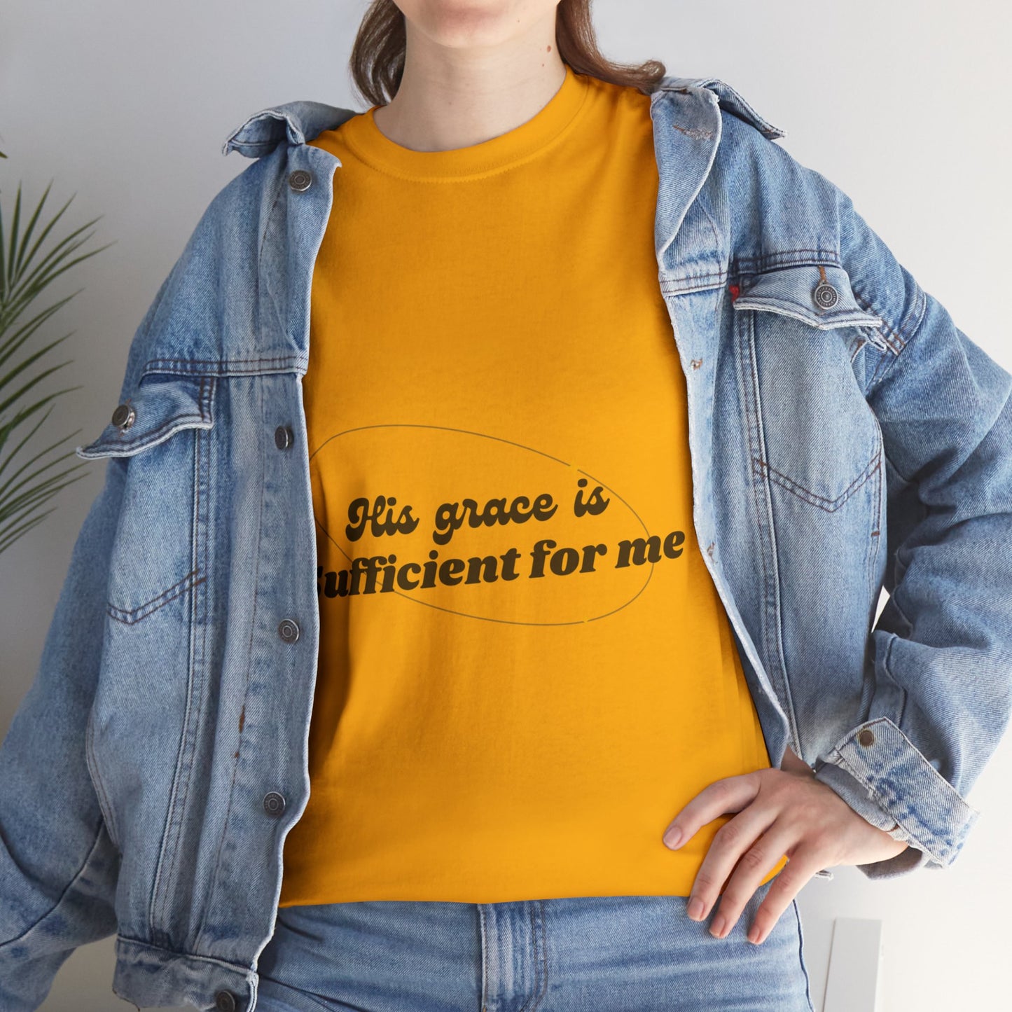 Unisex Heavy Cotton Tee - His grace is sufficient for me