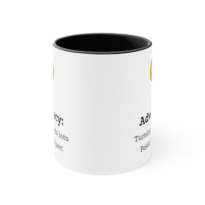 Accent Coffee Mug - Advocacy: Turning Words into Positive Impact