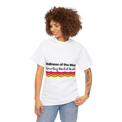 Unisex Heavy Cotton Tee - Wellness of the Mind: Promoting Mental Health