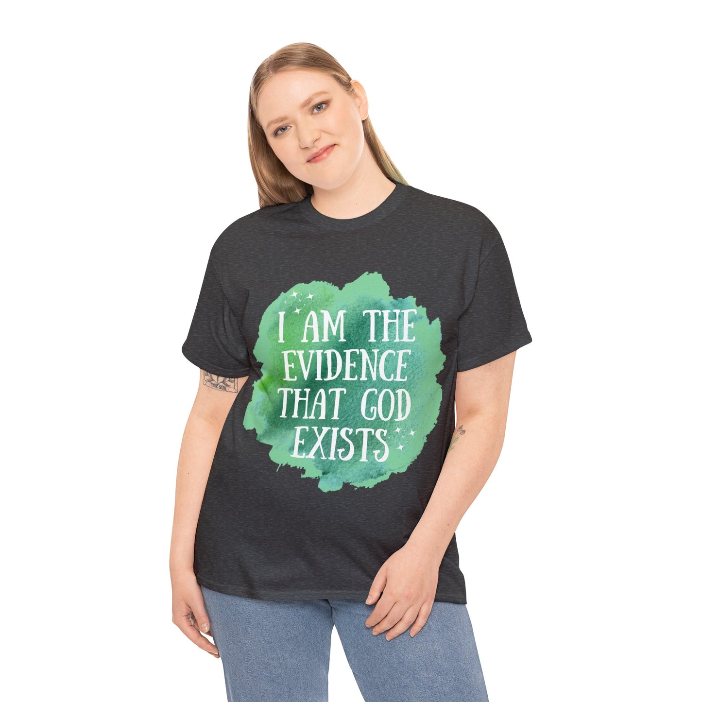 Unisex Heavy Cotton Tee - I am the evidence that God exists