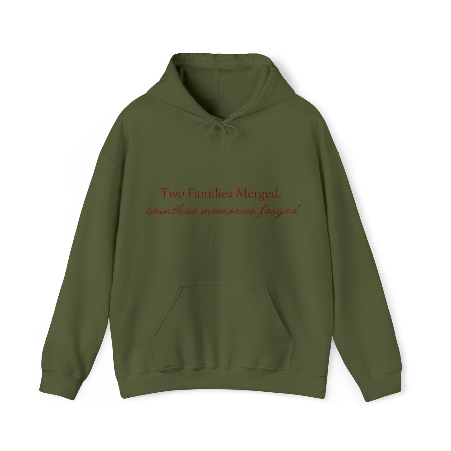 Unisex Hooded Sweatshirt - Two Families Merged, Countless Memories Forged