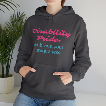 Unisex Hooded Sweatshirt - Disability Pride: Embrace Your Uniqueness