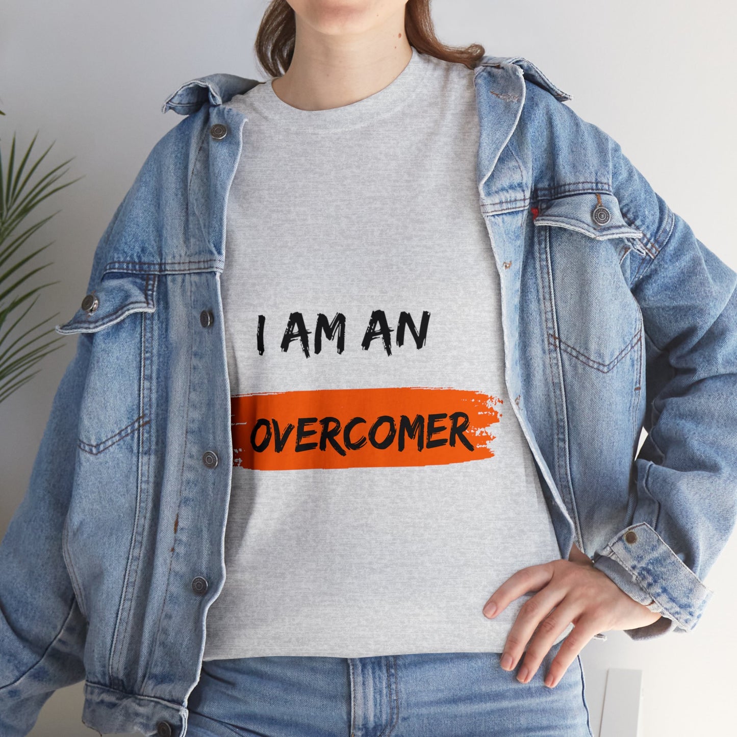 Unisex Heavy Cotton Tee -  I am an overcomer