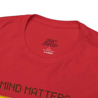 Unisex Heavy Cotton Tee - Mind Matters: Let's Prioritize Mental Wellness Together