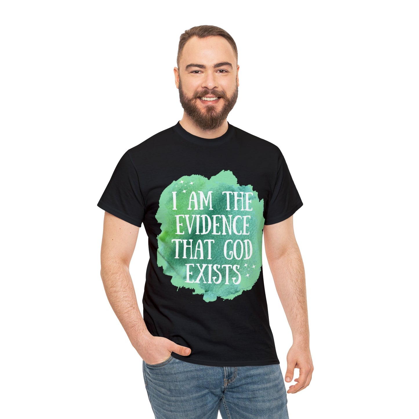 Unisex Heavy Cotton Tee - I am the evidence that God exists