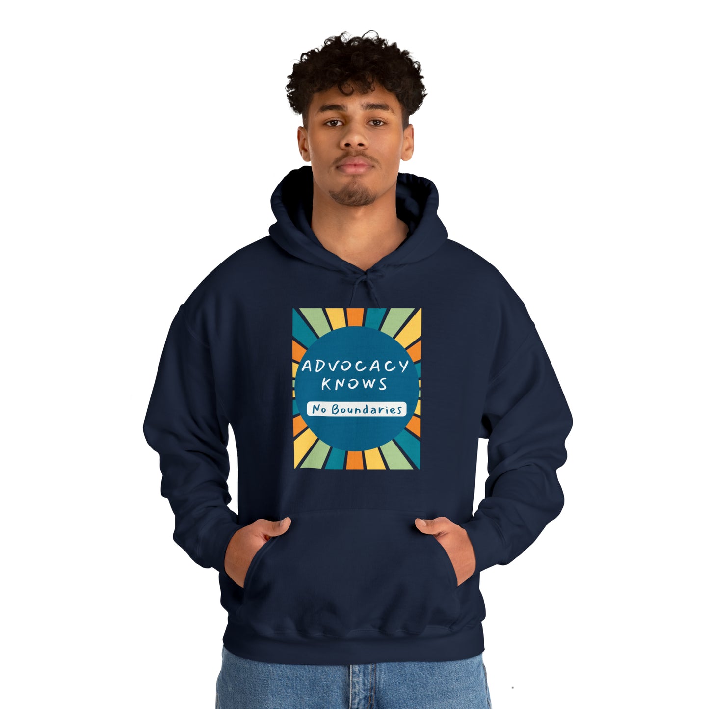 Unisex Hooded Sweatshirt - Advocacy Knows No Boundaries