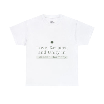 Unisex T-Shirt - Love, Respect, and Unity in Blended Harmony