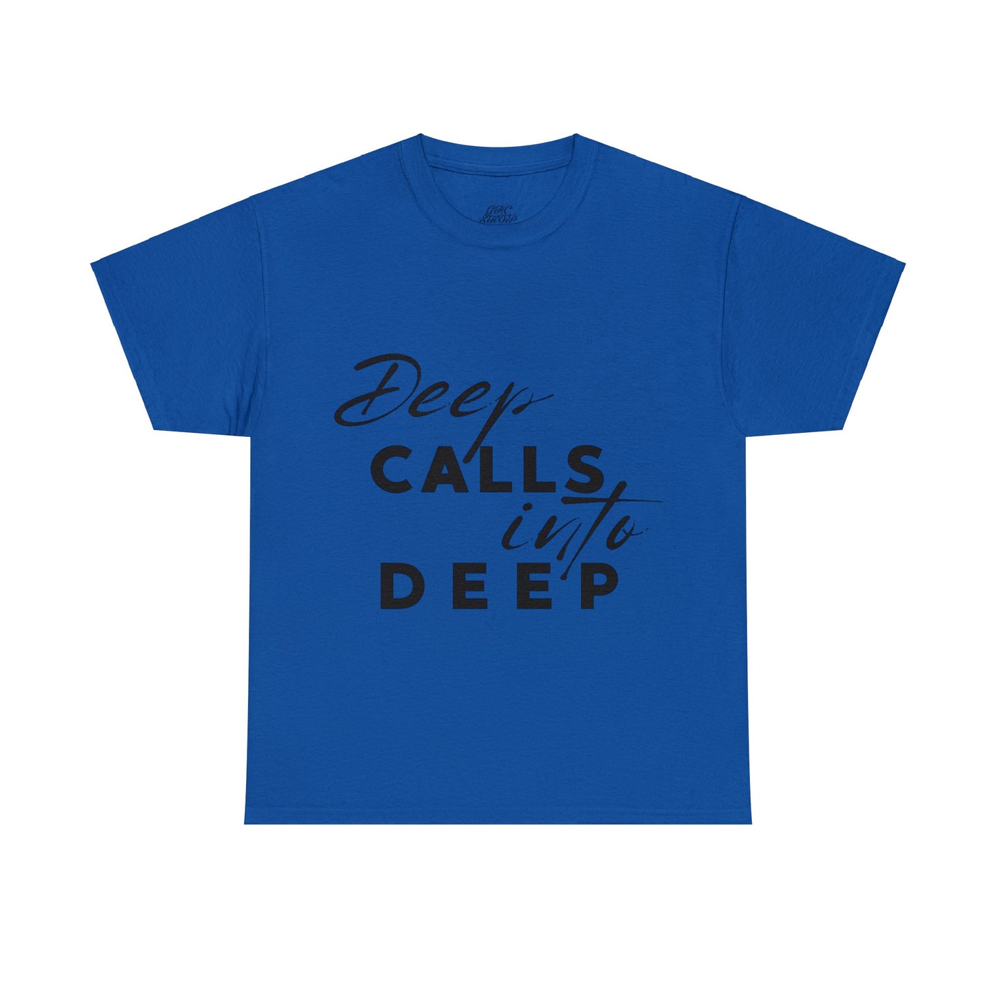 Unisex Heavy Cotton Tee - Deep calls into deep