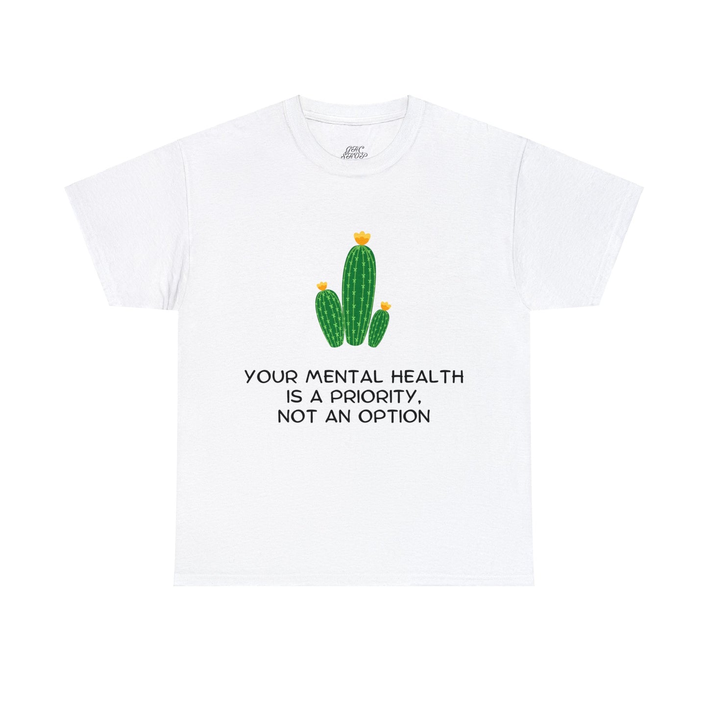 Unisex Heavy Cotton Tee - Your Mental Health is a Priority, Not an Option