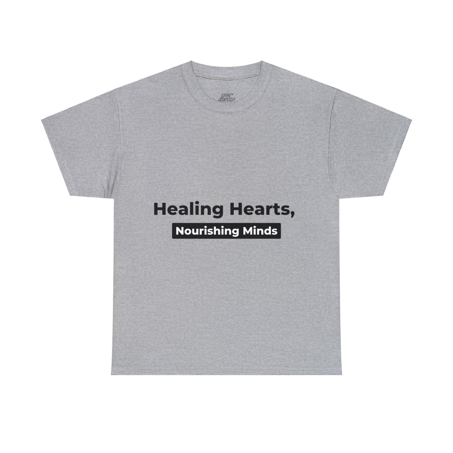 Unisex Heavy Cotton Tee - Healing Hearts, Nourishing Minds