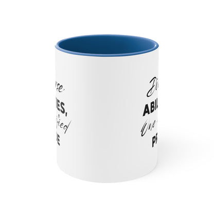 Accent Coffee Mug - Diverse Abilities, One Unified Pride