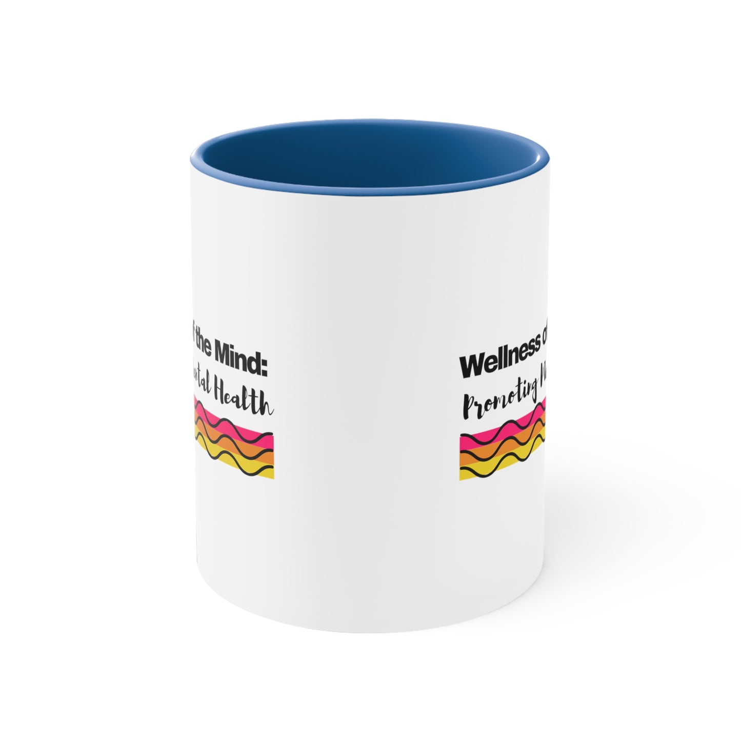 Accent Coffee Mug - Wellness of the Mind: Promoting Mental Health