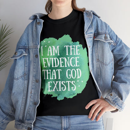 Unisex Heavy Cotton Tee - I am the evidence that God exists