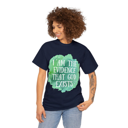 Unisex Heavy Cotton Tee - I am the evidence that God exists