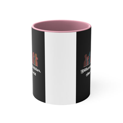 Accent Coffee Mug - Different Abilities, One World