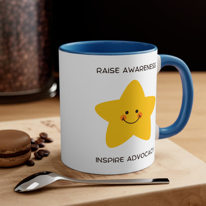 Accent Coffee Mug - Raise Awareness, Inspire Advocacy