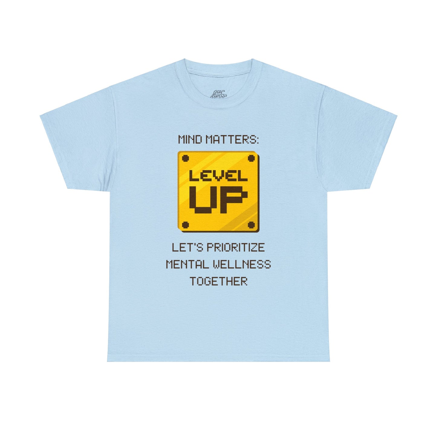 Unisex Heavy Cotton Tee - Mind Matters: Let's Prioritize Mental Wellness Together