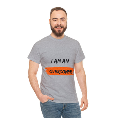 Unisex Heavy Cotton Tee -  I am an overcomer