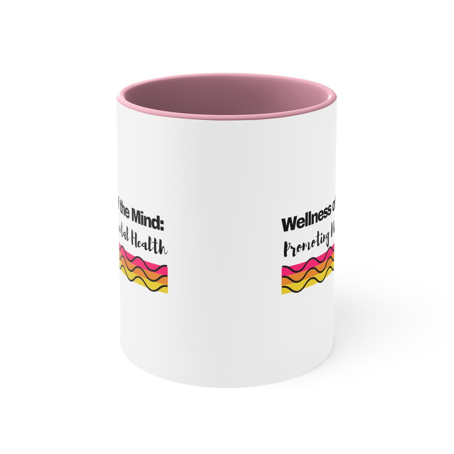 Accent Coffee Mug - Wellness of the Mind: Promoting Mental Health