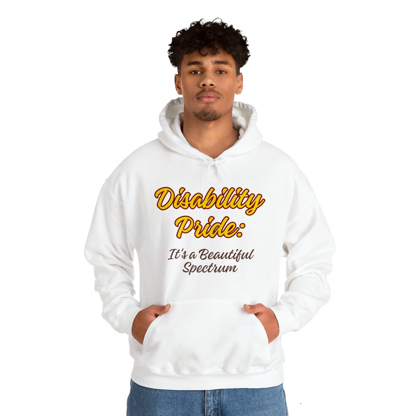 Unisex Hooded Sweatshirt - Disability Pride: It's a Beautiful Spectrum