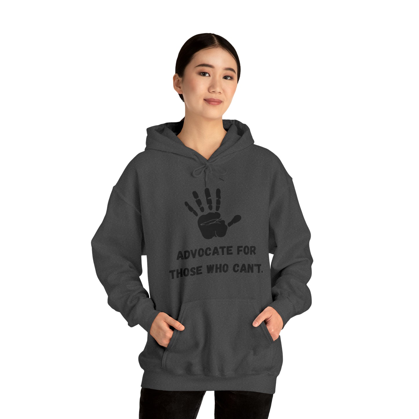 Unisex Hooded Sweatshirt - Advocate for Those Who Can't