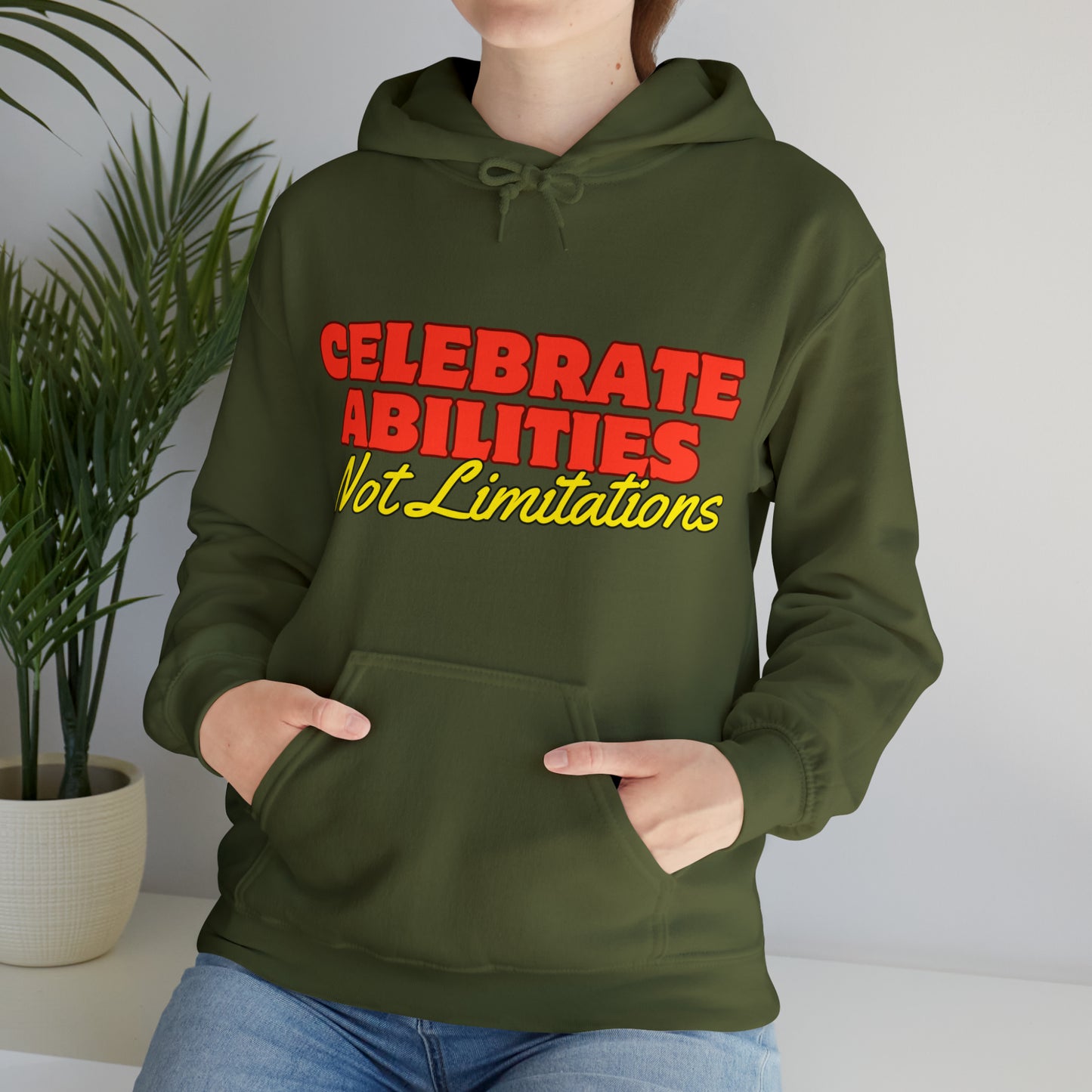 Unisex Hooded Sweatshirt - Celebrate Abilities, Not Limitations