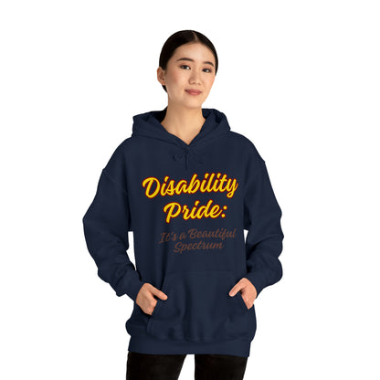 Unisex Hooded Sweatshirt - Disability Pride: It's a Beautiful Spectrum