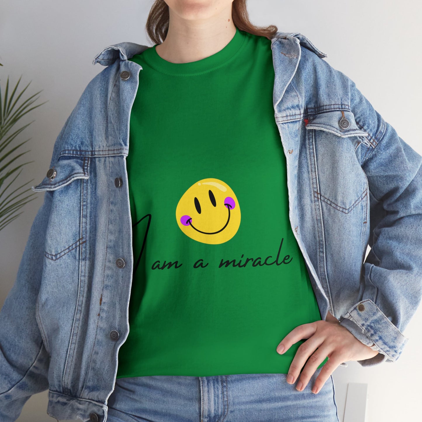 Unisex Heavy Cotton Tee - I am a miracle