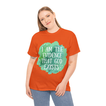 Unisex Heavy Cotton Tee - I am the evidence that God exists