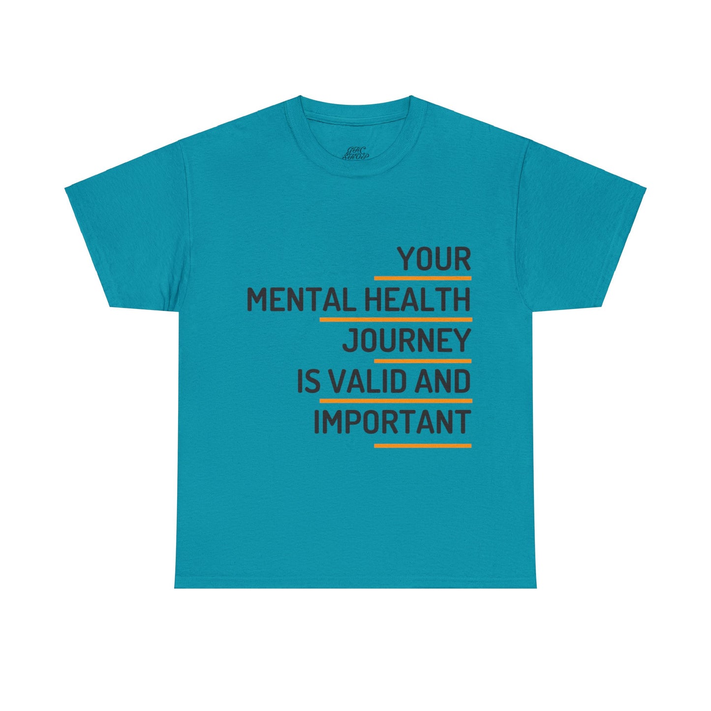 Unisex Heavy Cotton Tee - Your Mental Health Journey is Valid and Important