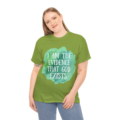 Unisex Heavy Cotton Tee - I am the evidence that God exists