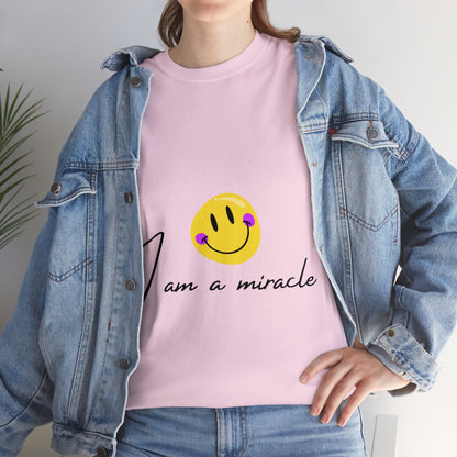 Unisex Heavy Cotton Tee - I am a miracle