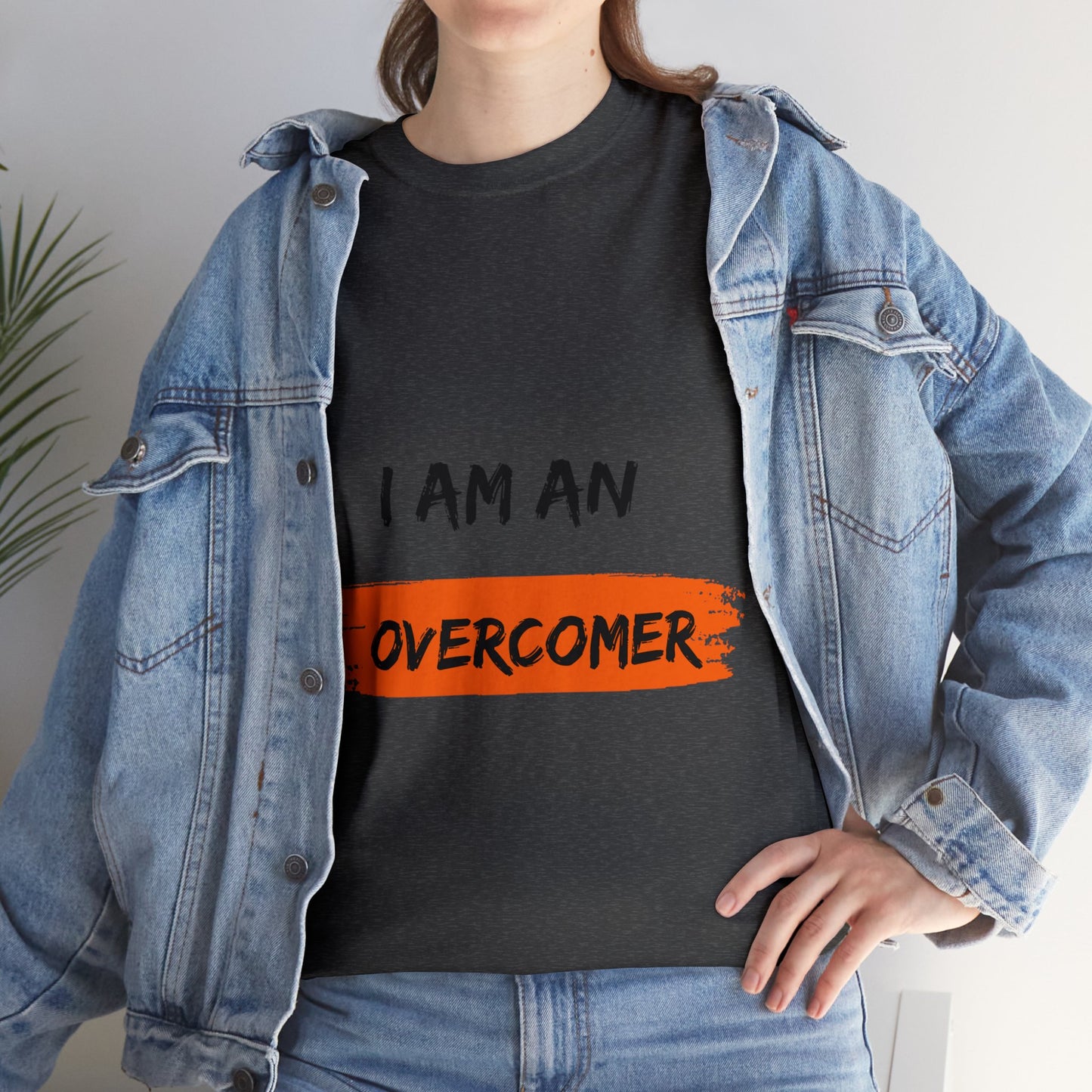 Unisex Heavy Cotton Tee -  I am an overcomer