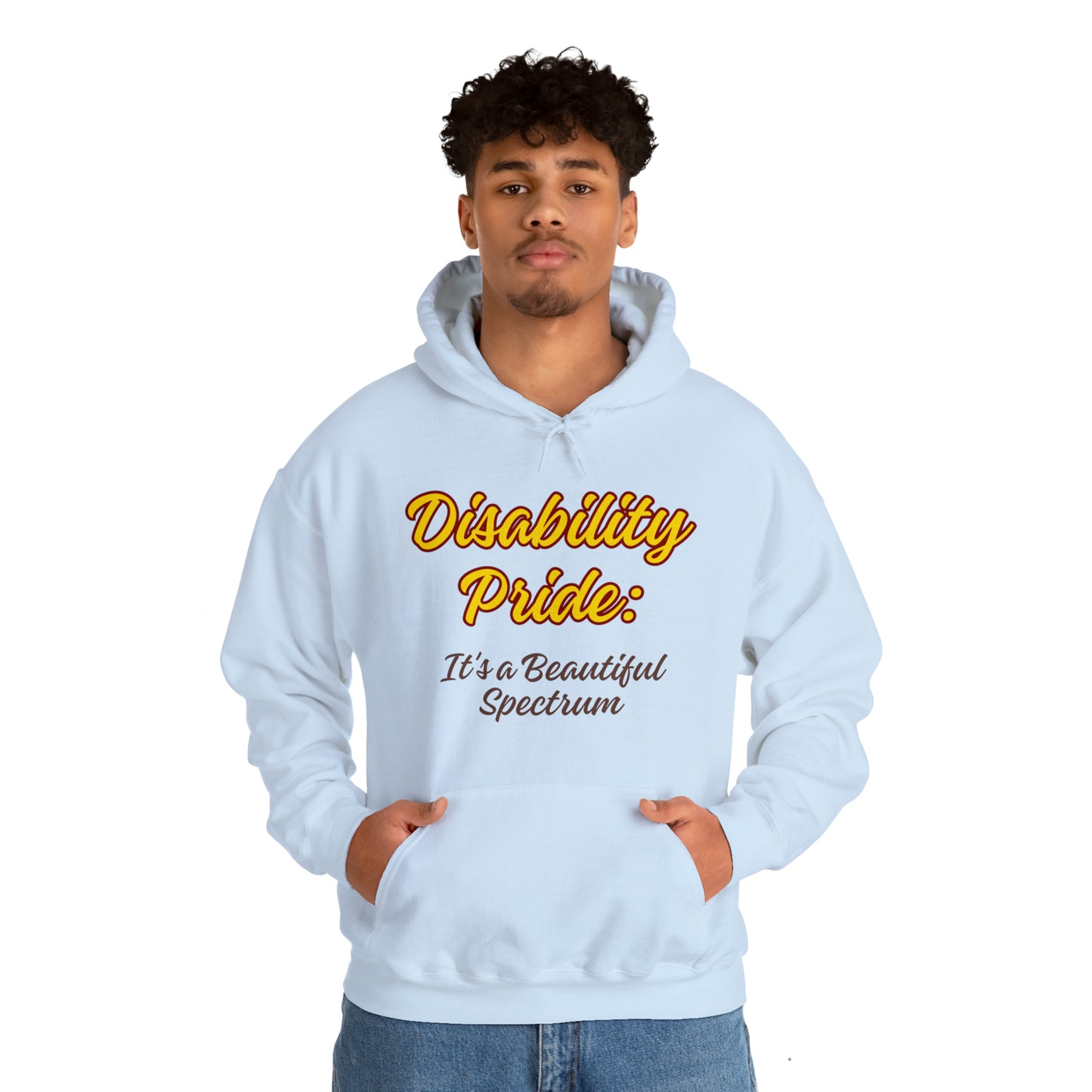 Unisex Hooded Sweatshirt - Disability Pride: It's a Beautiful Spectrum