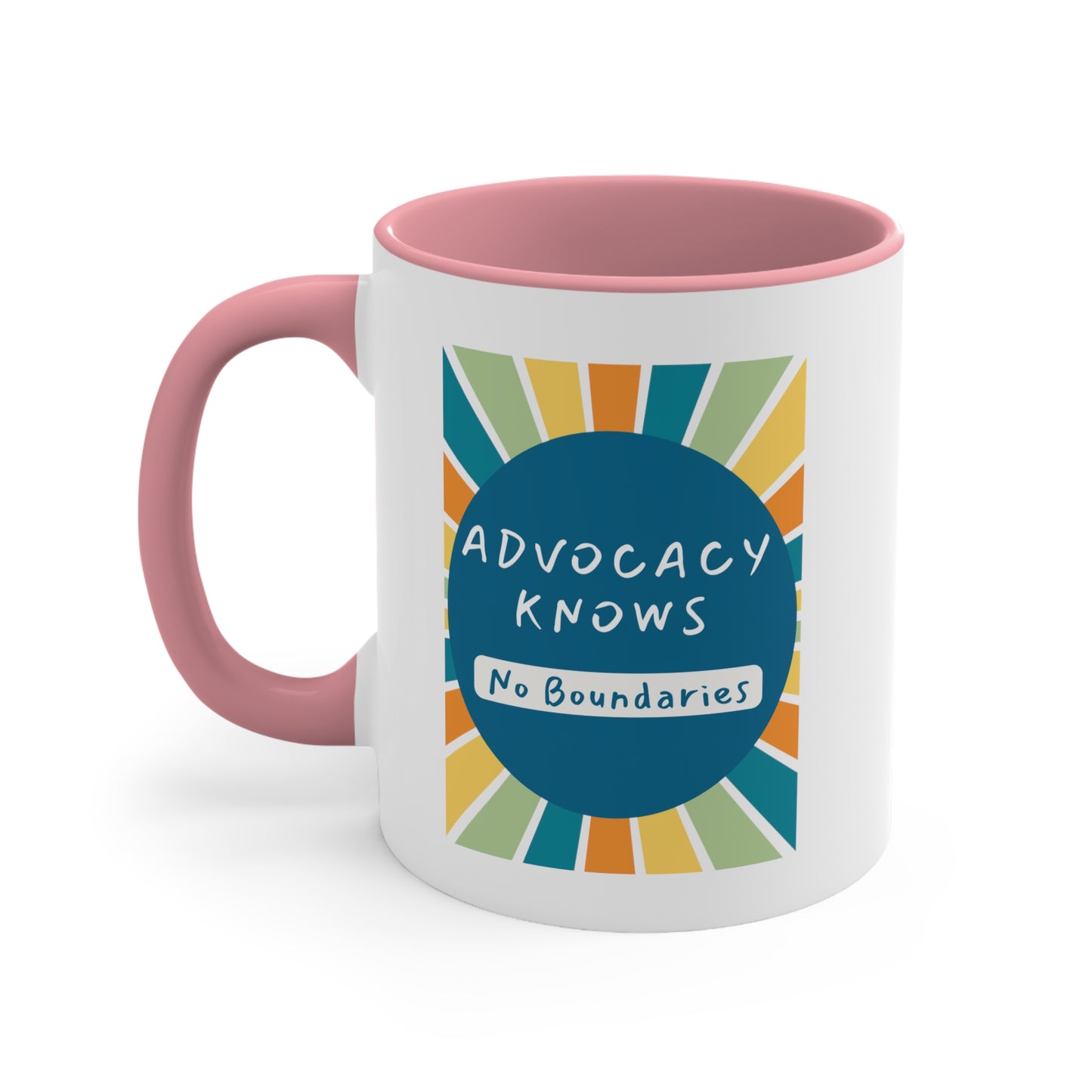 Accent Coffee Mug - Advocacy Knows No Boundaries