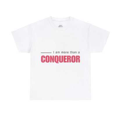 Unisex Heavy Cotton Tee - I am more than a conqueror