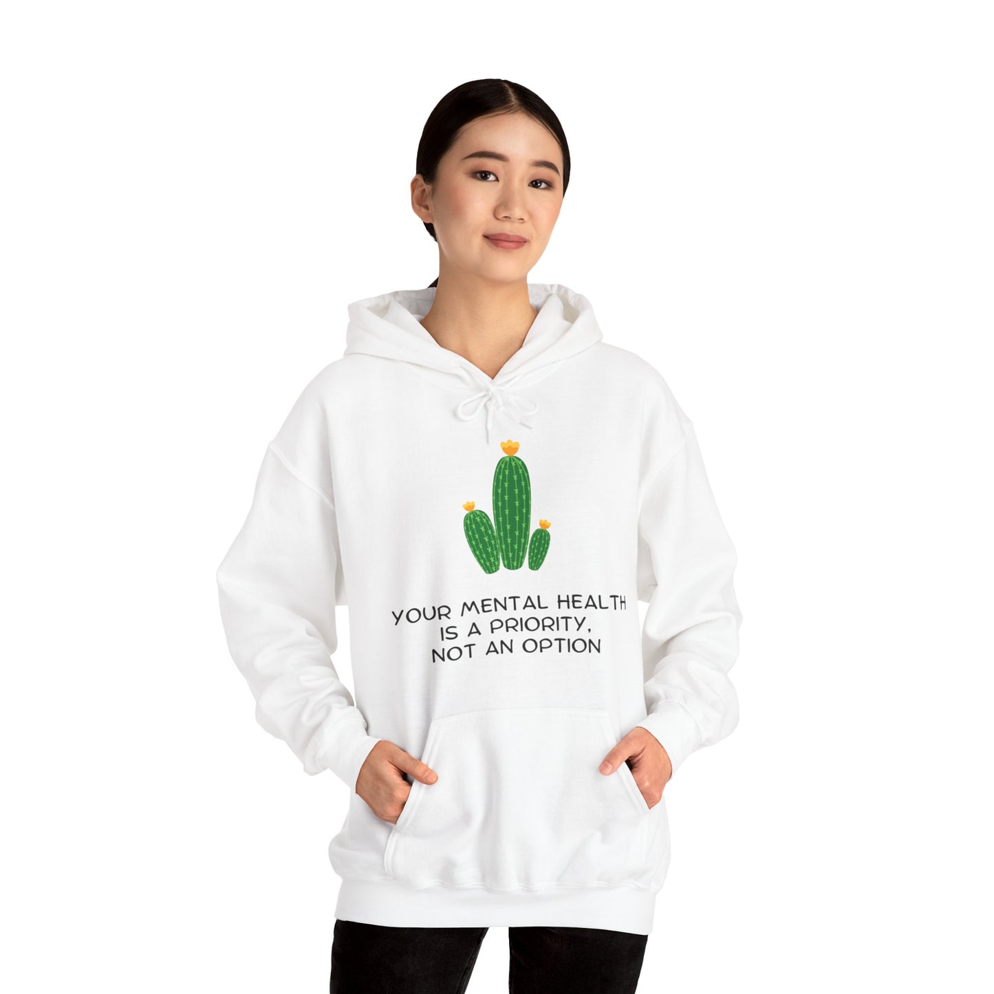 Unisex Hooded Sweatshirt - Your Mental Health is a Priority, Not an Option