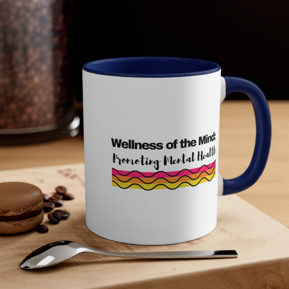 Accent Coffee Mug - Wellness of the Mind: Promoting Mental Health