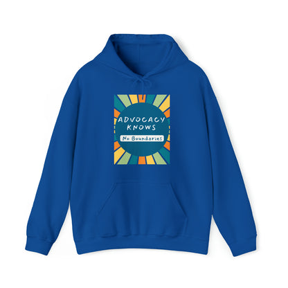 Unisex Hooded Sweatshirt - Advocacy Knows No Boundaries