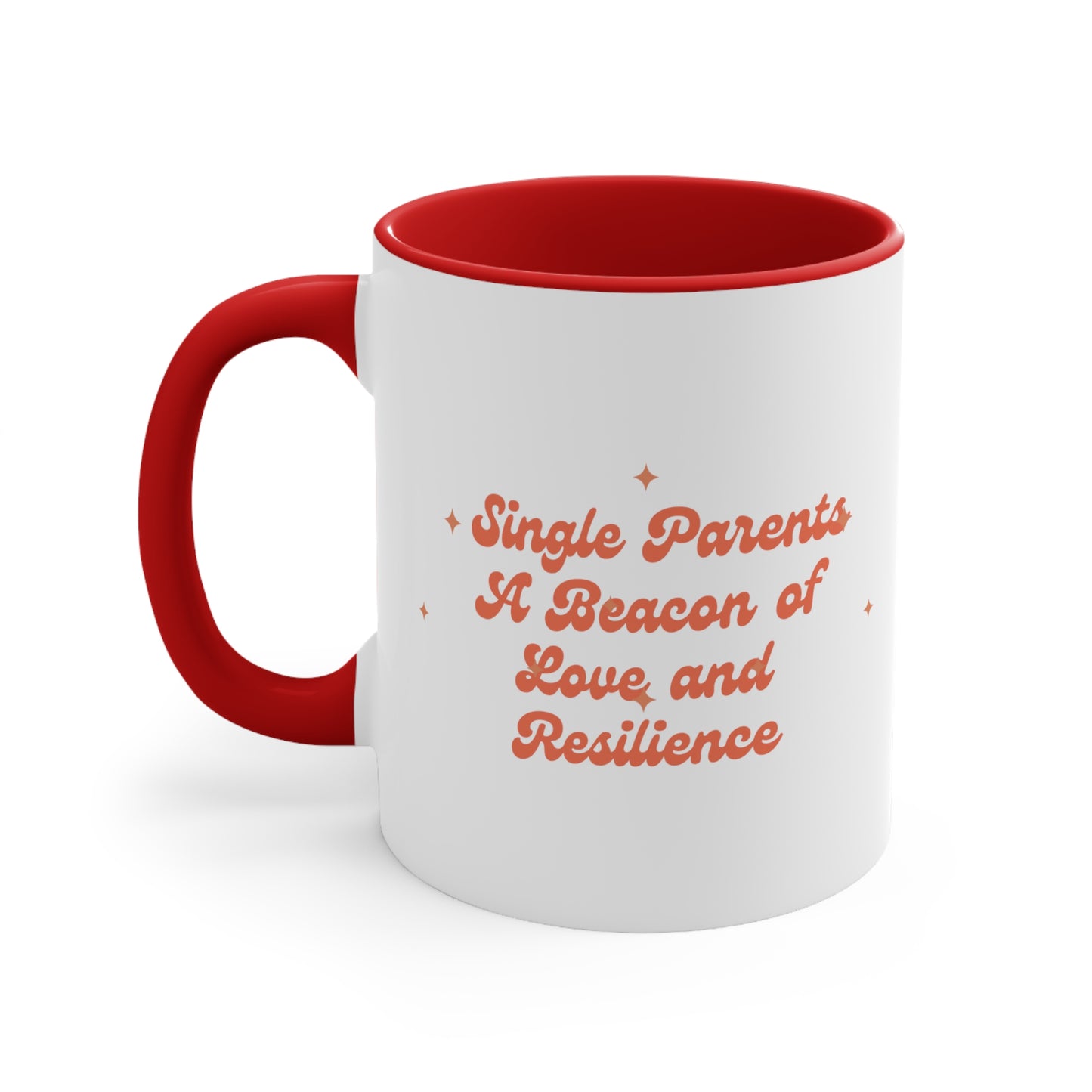 Accent Coffee Mug - Single Parents: A Beacon of Love and Resilience