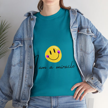 Unisex Heavy Cotton Tee - I am a miracle