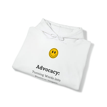 Unisex Hooded Sweatshirt - Advocacy: Turning Words into Positive Impact