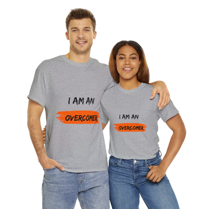 Unisex Heavy Cotton Tee -  I am an overcomer