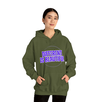 Unisex Hooded Sweatshirt - Different is Beautiful