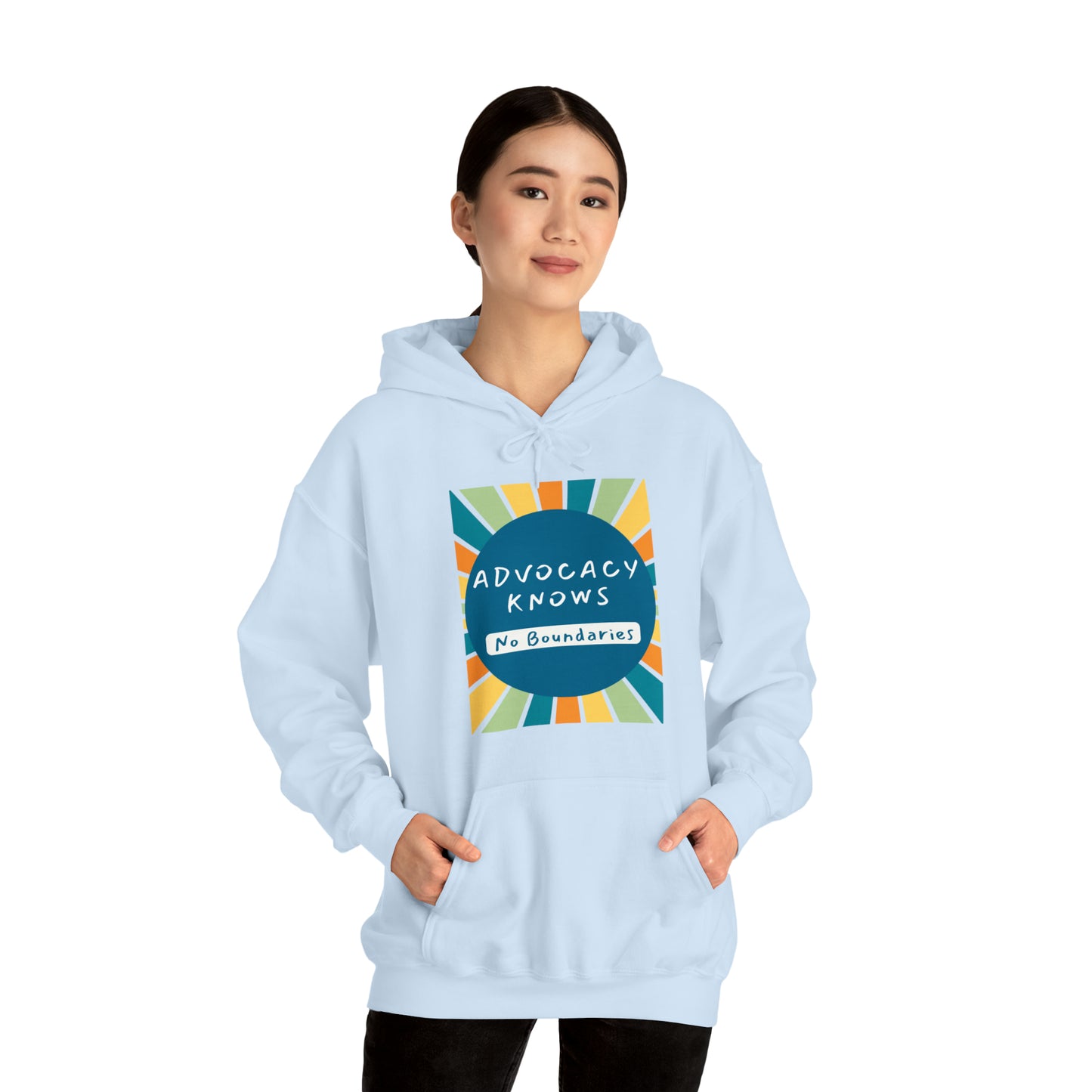 Unisex Hooded Sweatshirt - Advocacy Knows No Boundaries