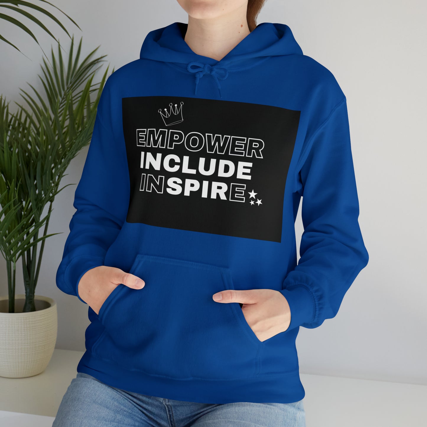 Unisex Hooded Sweatshirt - Empower, Include, Inspire