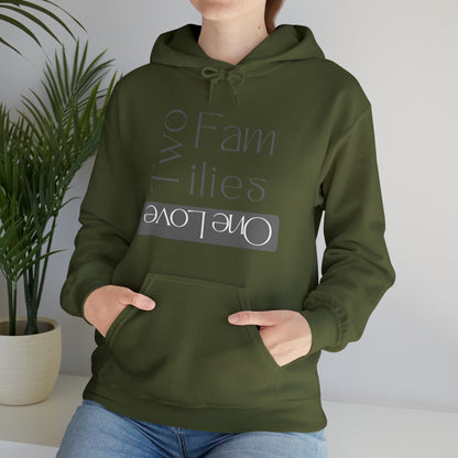 Unisex Hooded Sweatshirt - Two Families, One Love