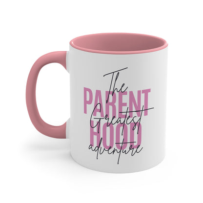 Accent Coffee Mug - Parenthood: The Greatest Adventure